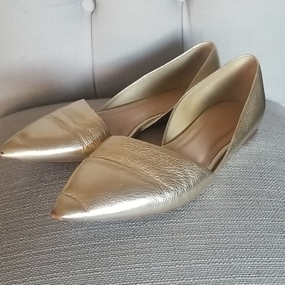 J. Crew Shoes - Gold flats